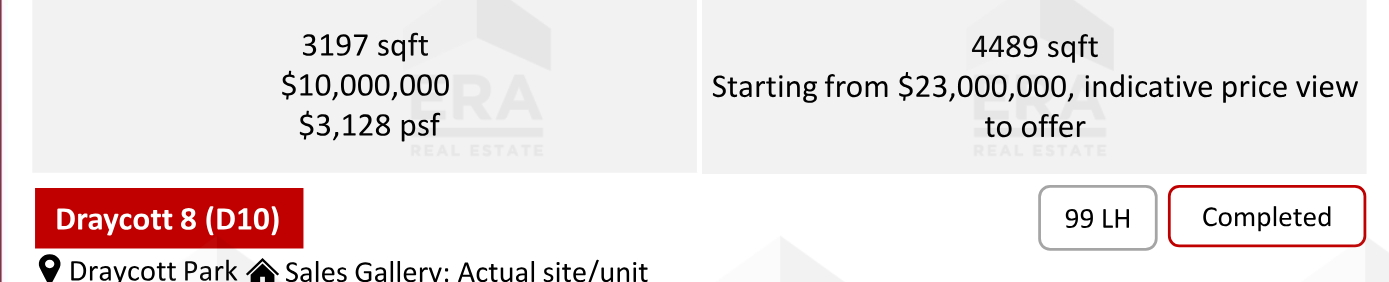 Draycott 8 — units & pricing