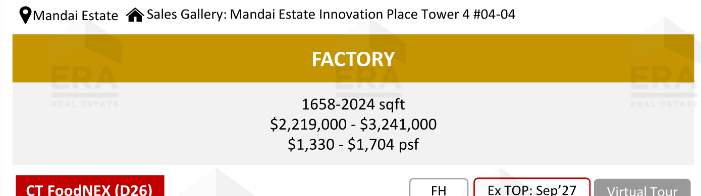 Keystone @ Mandai — units & pricing