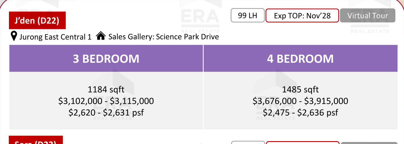 J'den — units & pricing