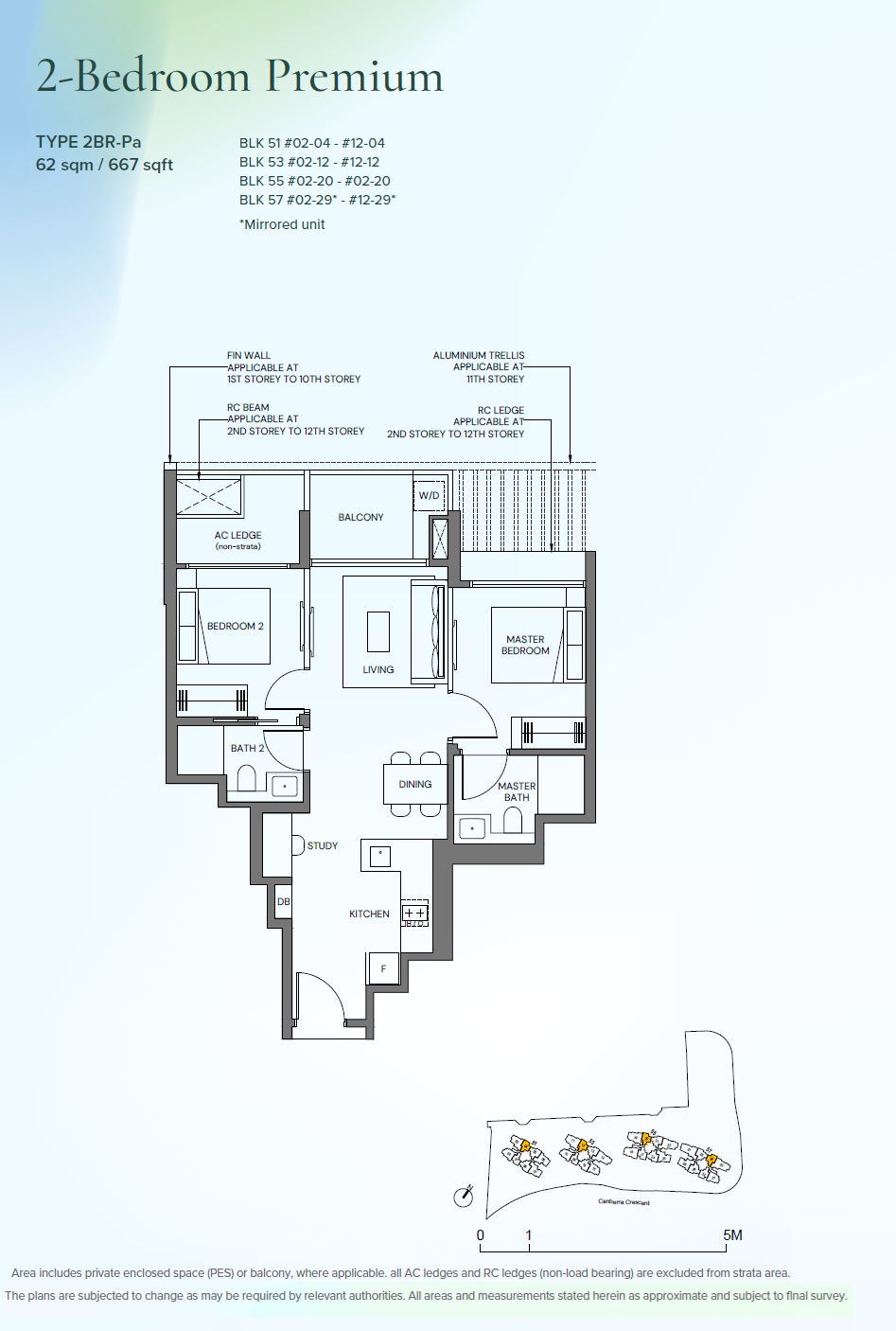 Canberra Crescent Residences floor plan