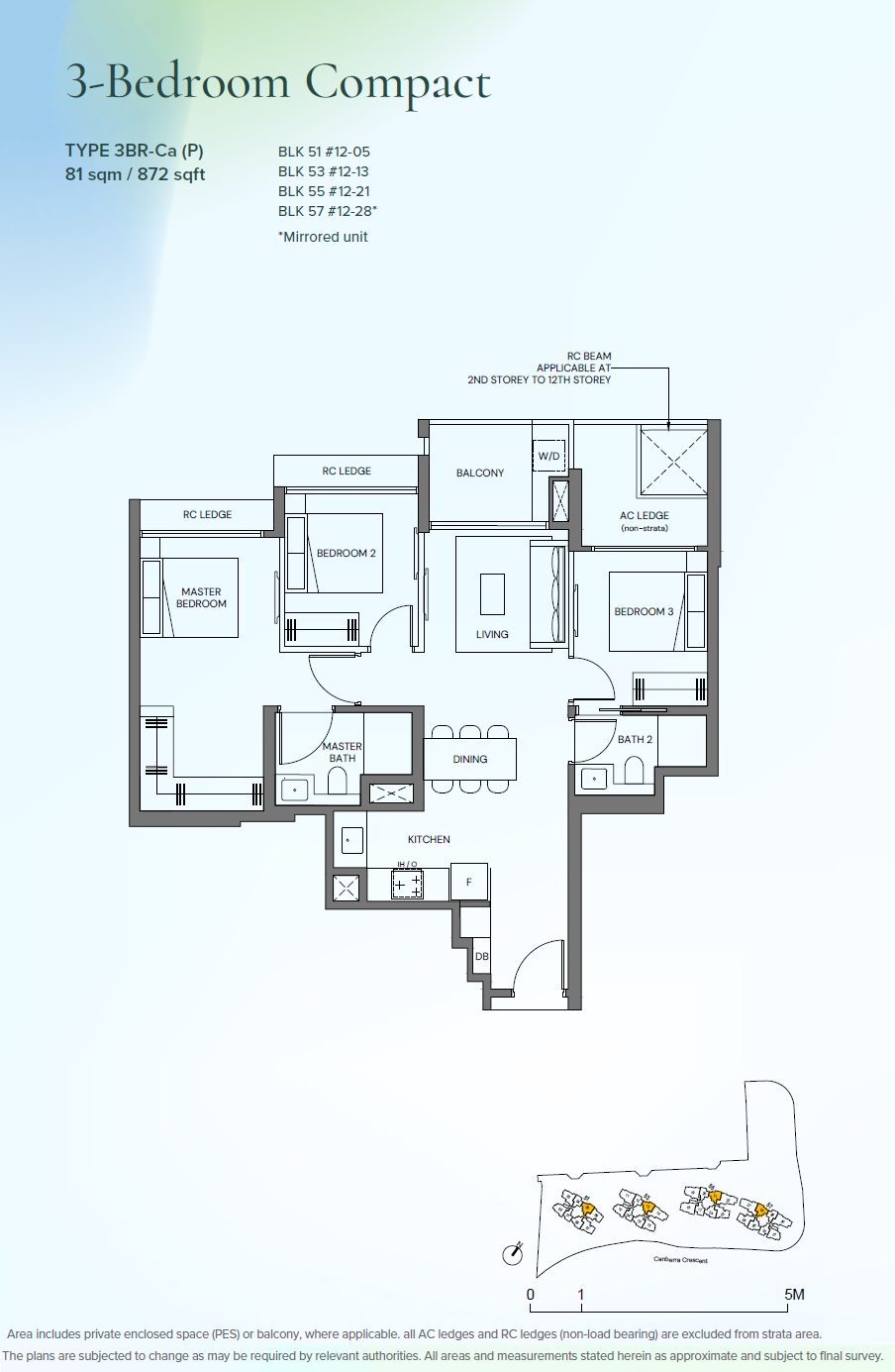 Canberra Crescent Residences floor plan