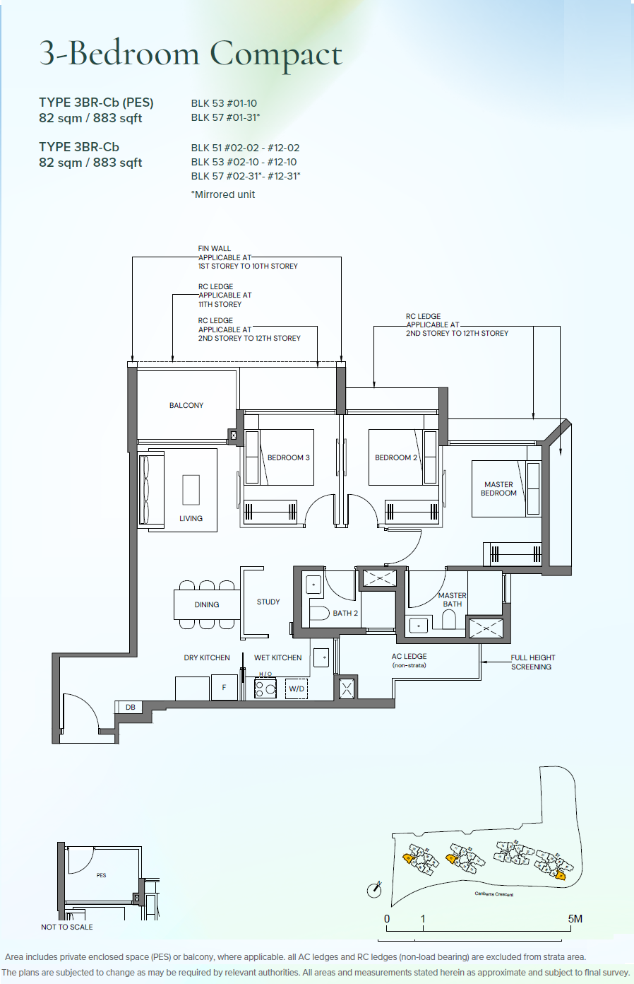 Canberra Crescent Residences floor plan