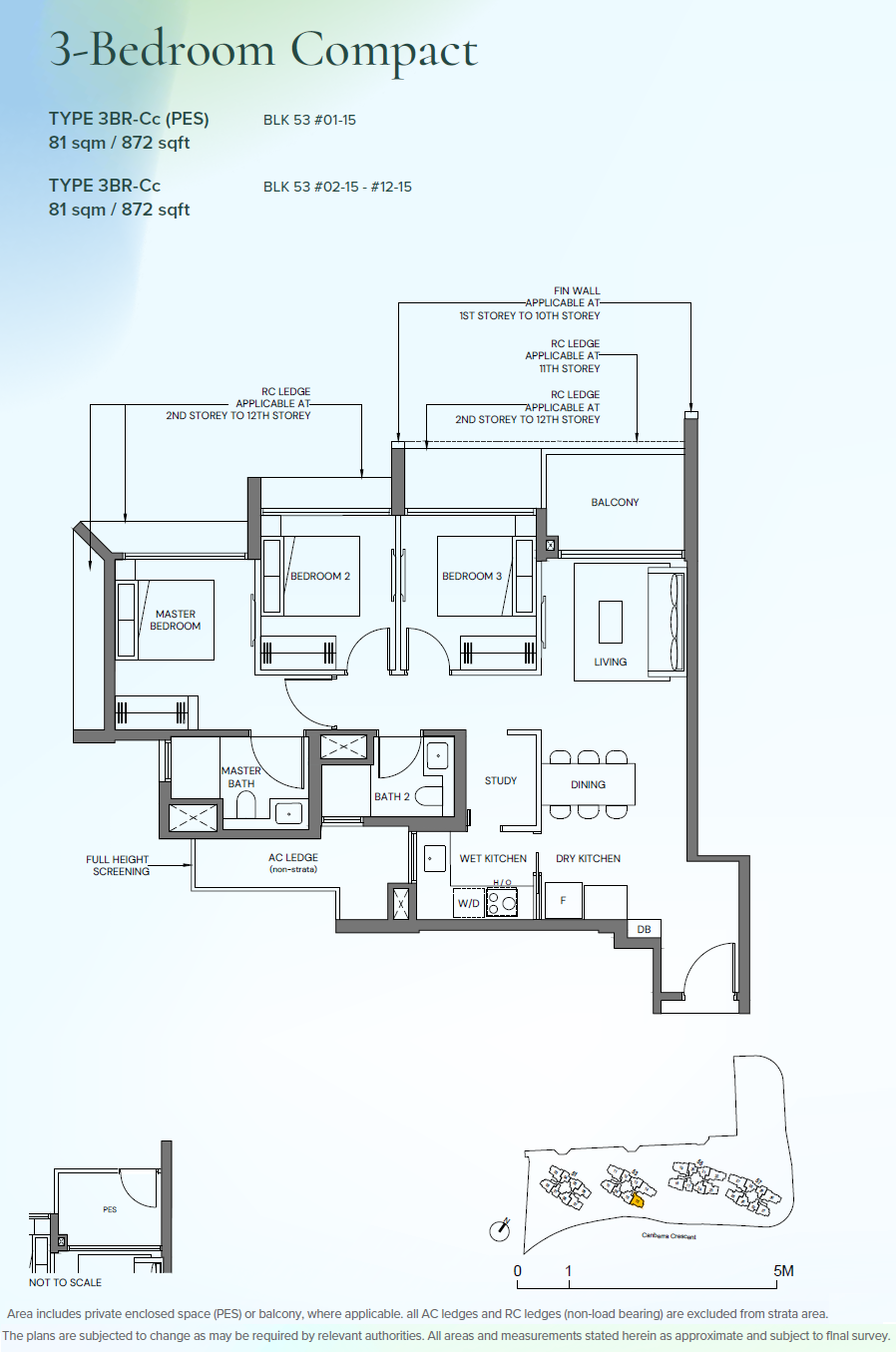 Canberra Crescent Residences floor plan