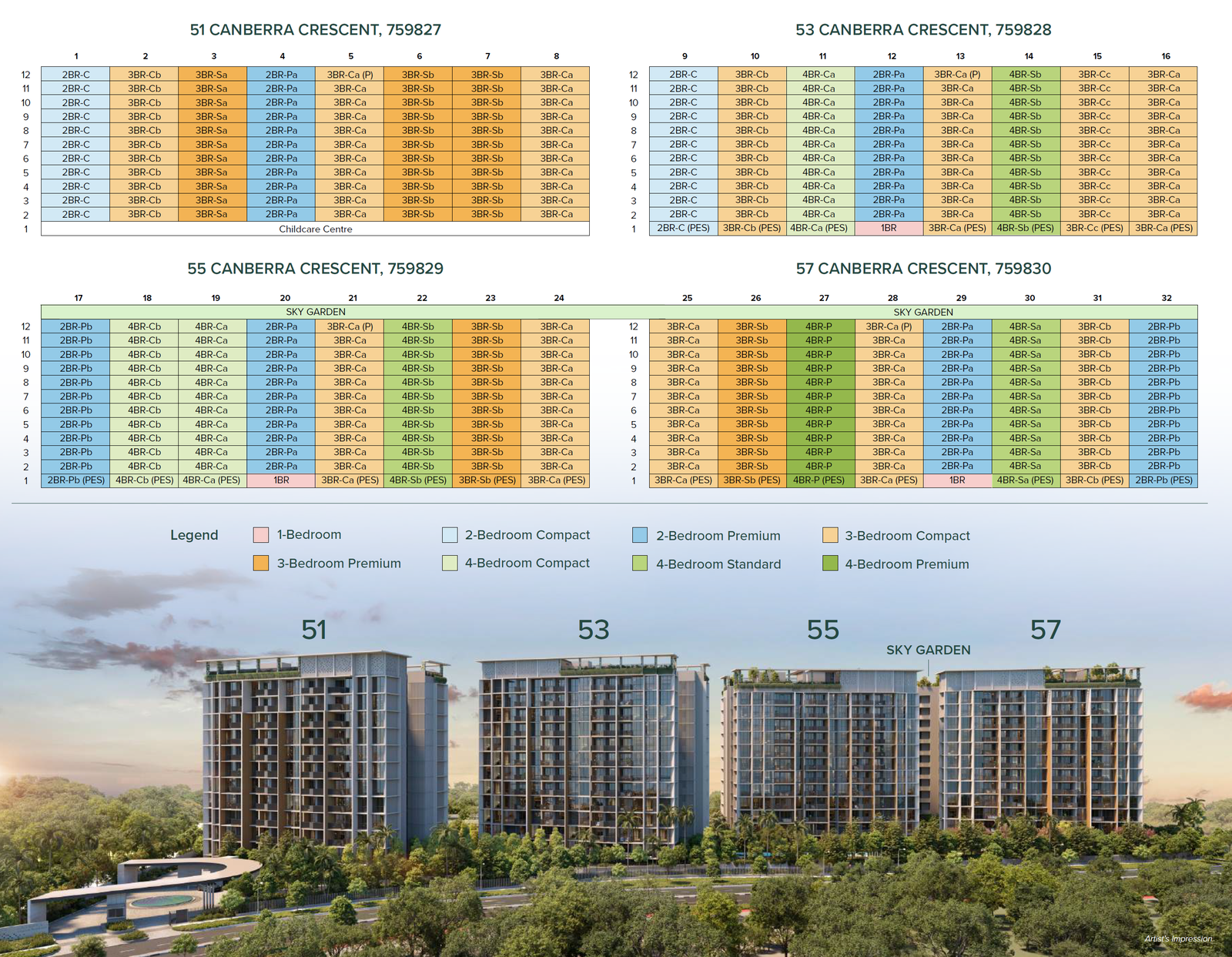 Canberra Crescent Residences site plan