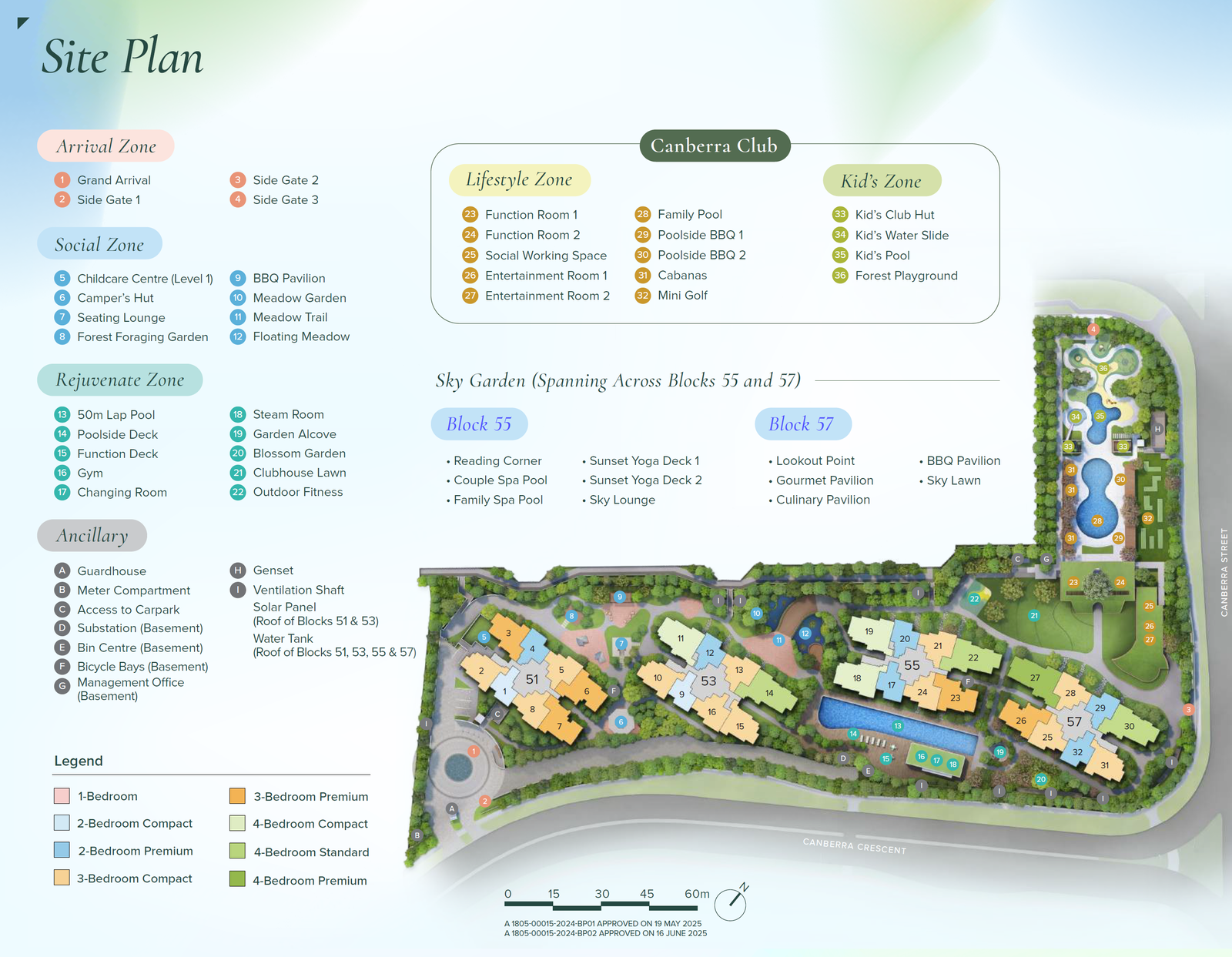 Canberra Crescent Residences site plan