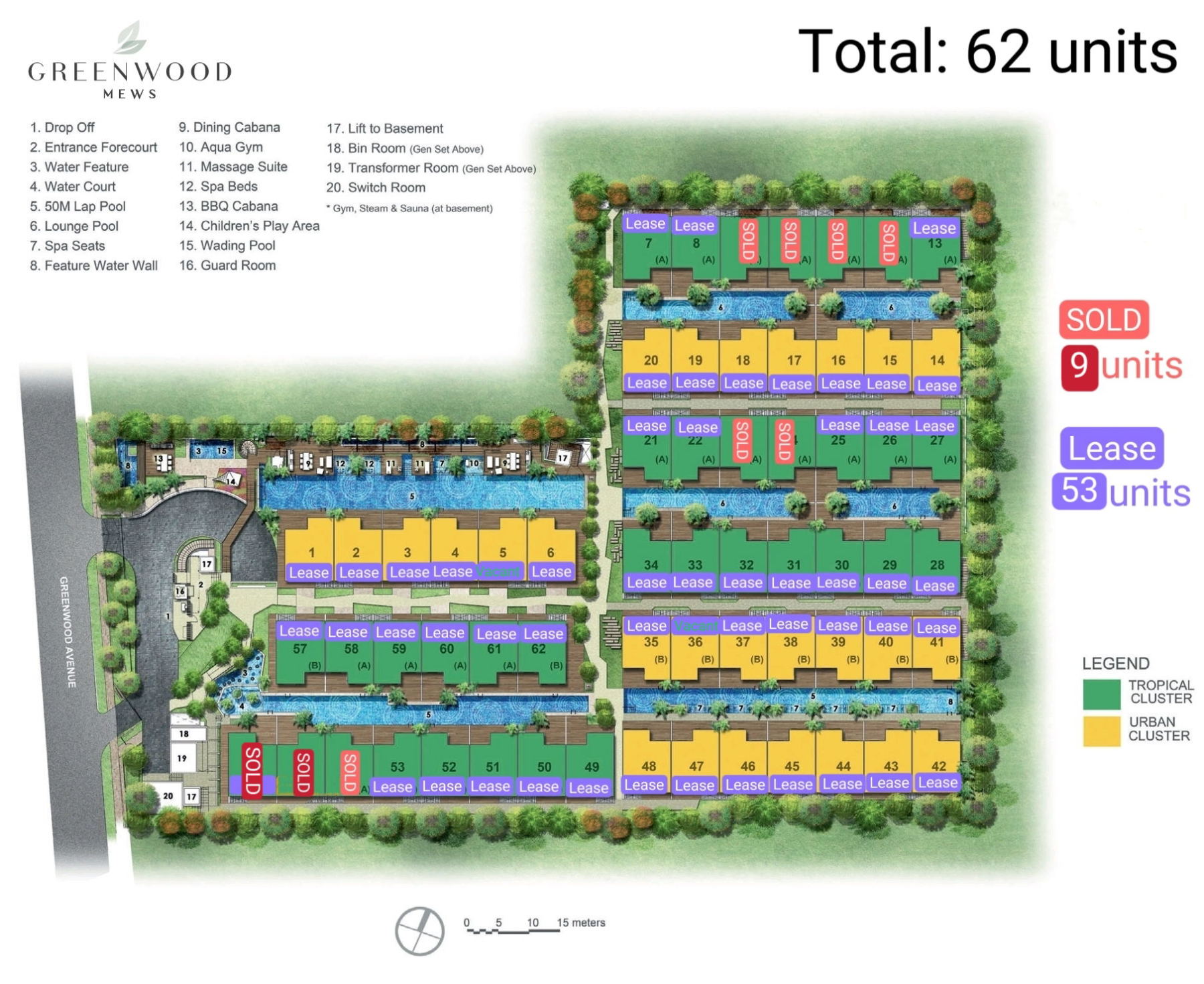 Greenwood Mews site plan