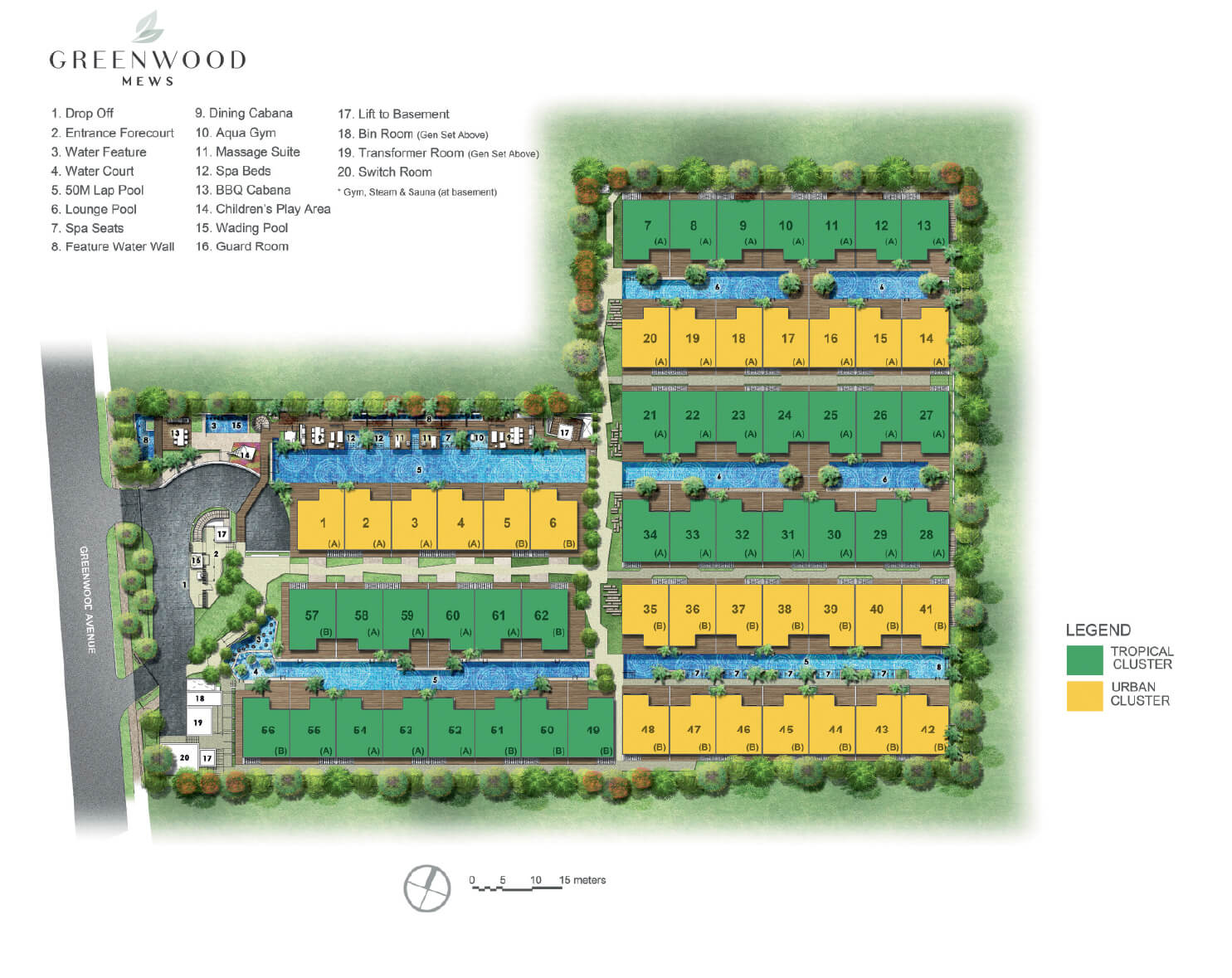 Greenwood Mews site plan