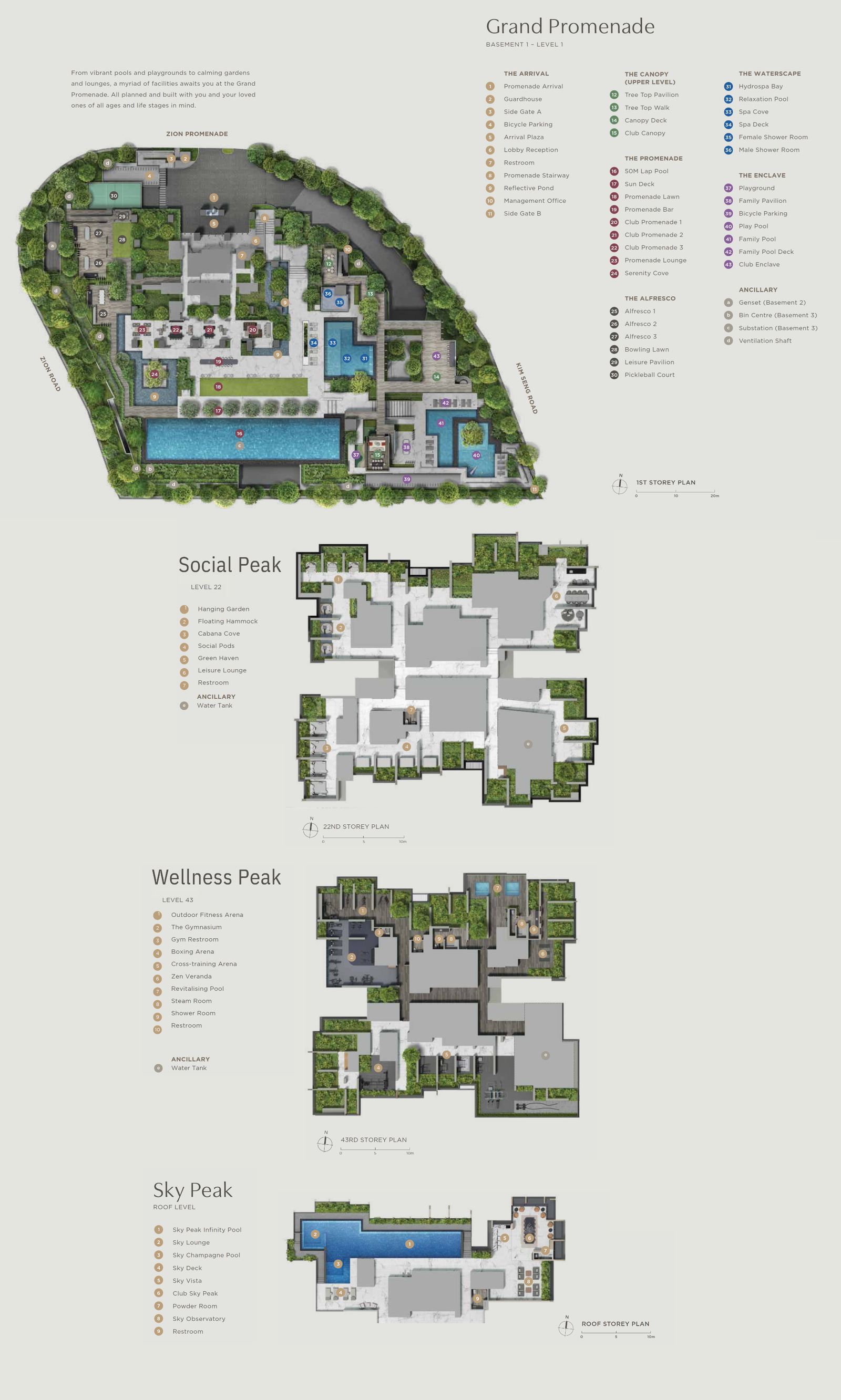 Promenade Peak site plan