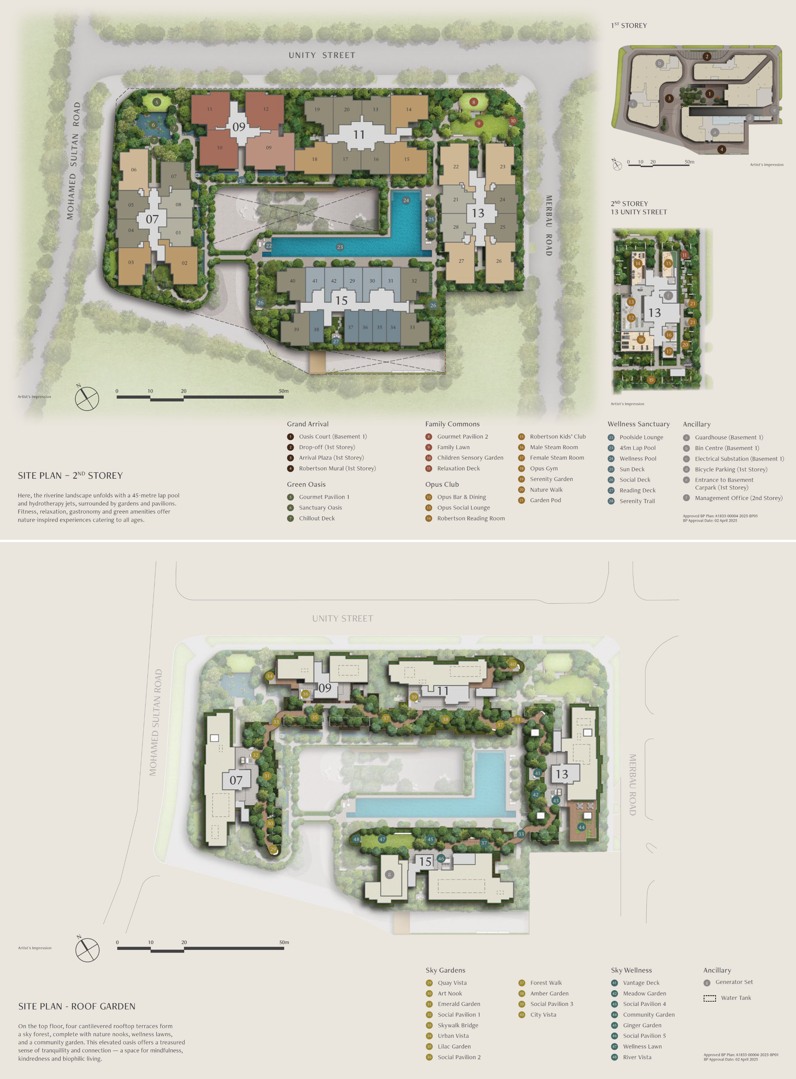 The Robertson Opus site plan